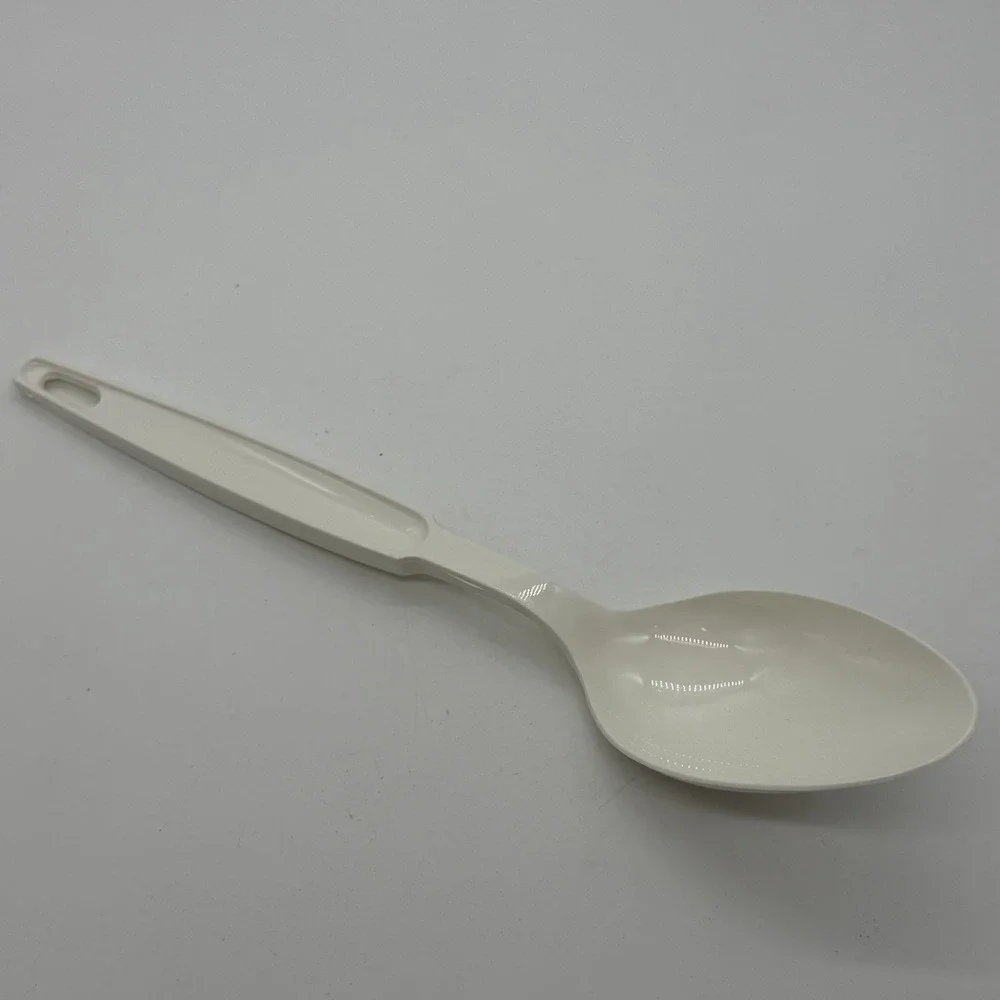 Ekco‎ Solid Serving Spoon White Cream Nylon Plastic 11